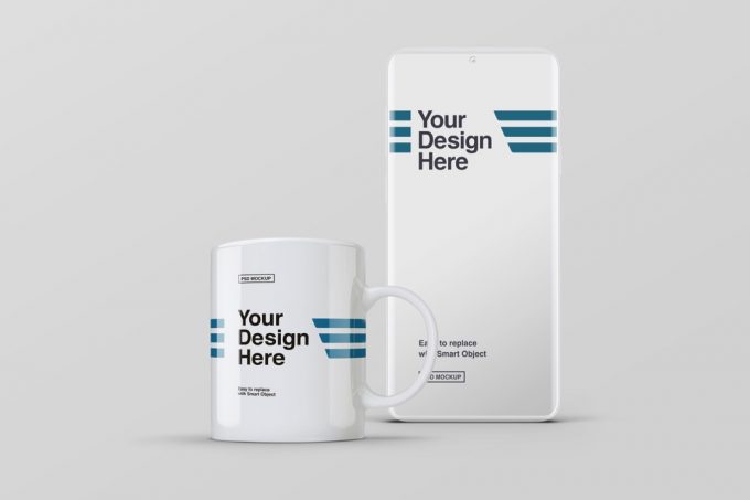 smartphone-and-white-mug-mockup-avelina-studio-mrh-1