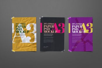 a3-flyer-poster-mockup-crumpled-adhesive-duct-strip-torn-folded-paper-set-avelina-studio-1