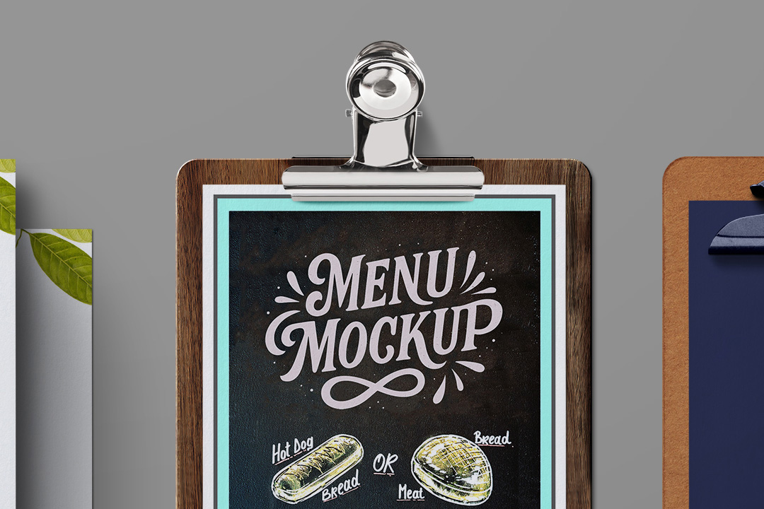 Free Clipboard & Card Mockup – 4x9 - Image 2