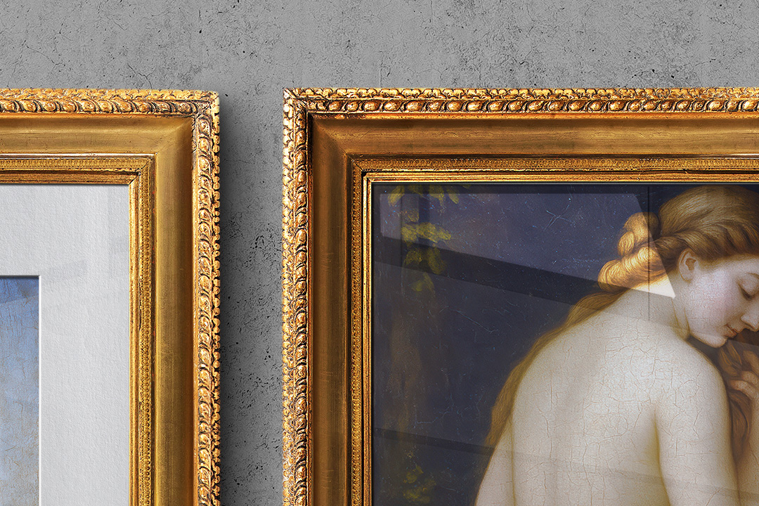 Free Frame Mockup – Vintage Golden - Image 2