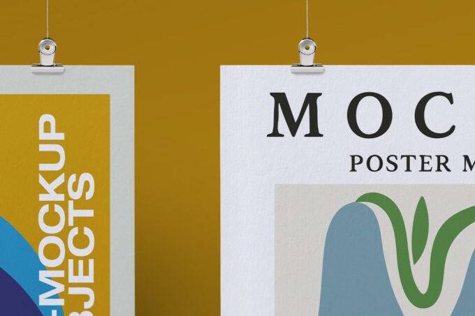 Free Poster Mockup – 50 × 70 - Image 2