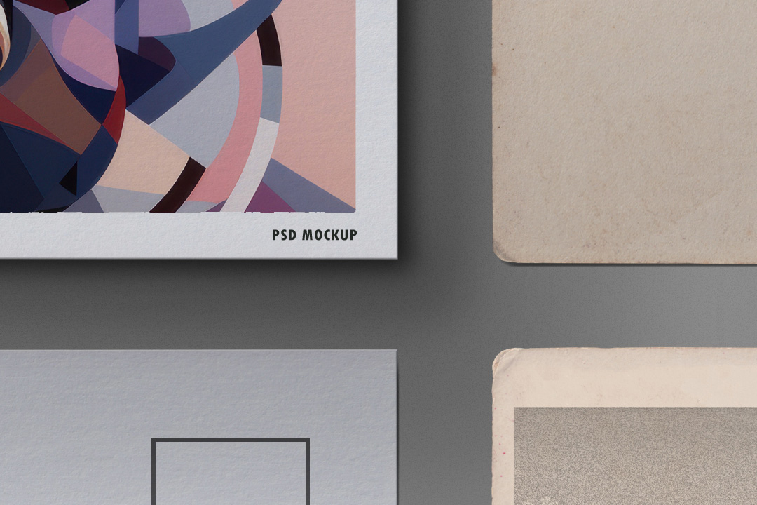 Postcard Mockup Set - 4 Isolated Cards - Image 3