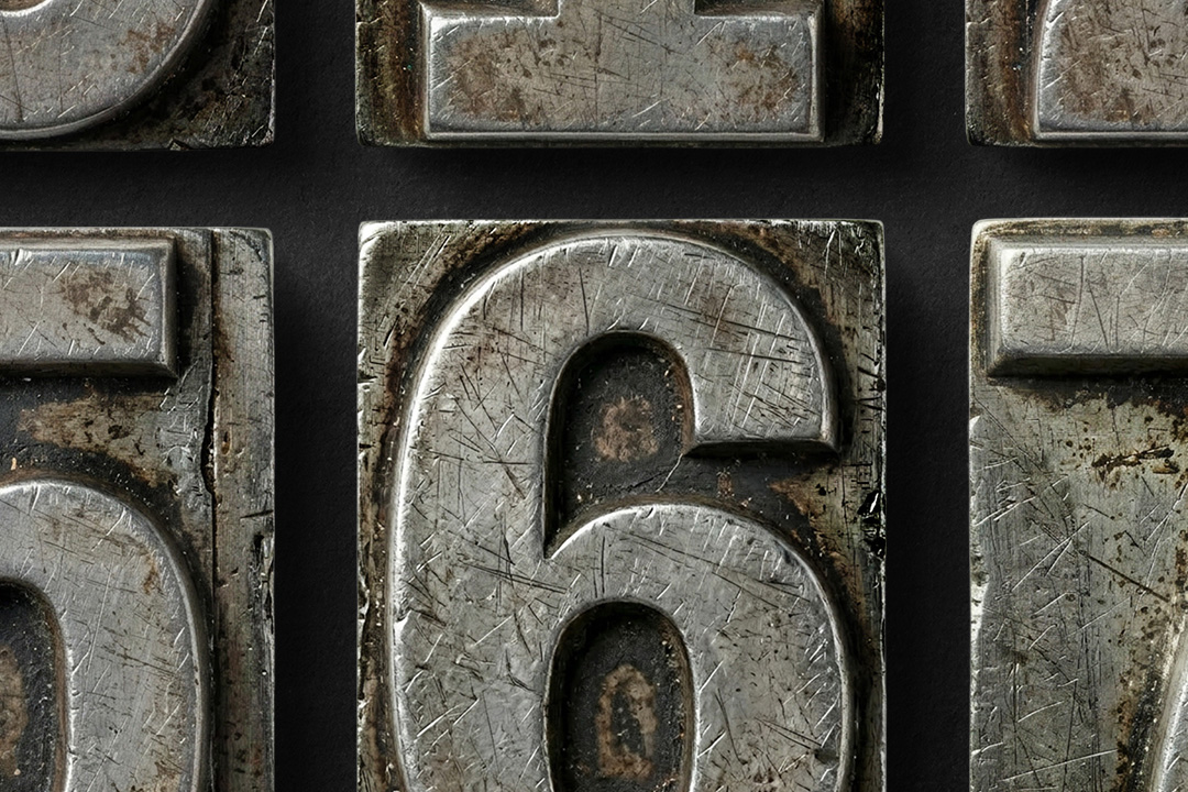 Free Letterpress Numbers - Vintage Metal Type Set - Image 2