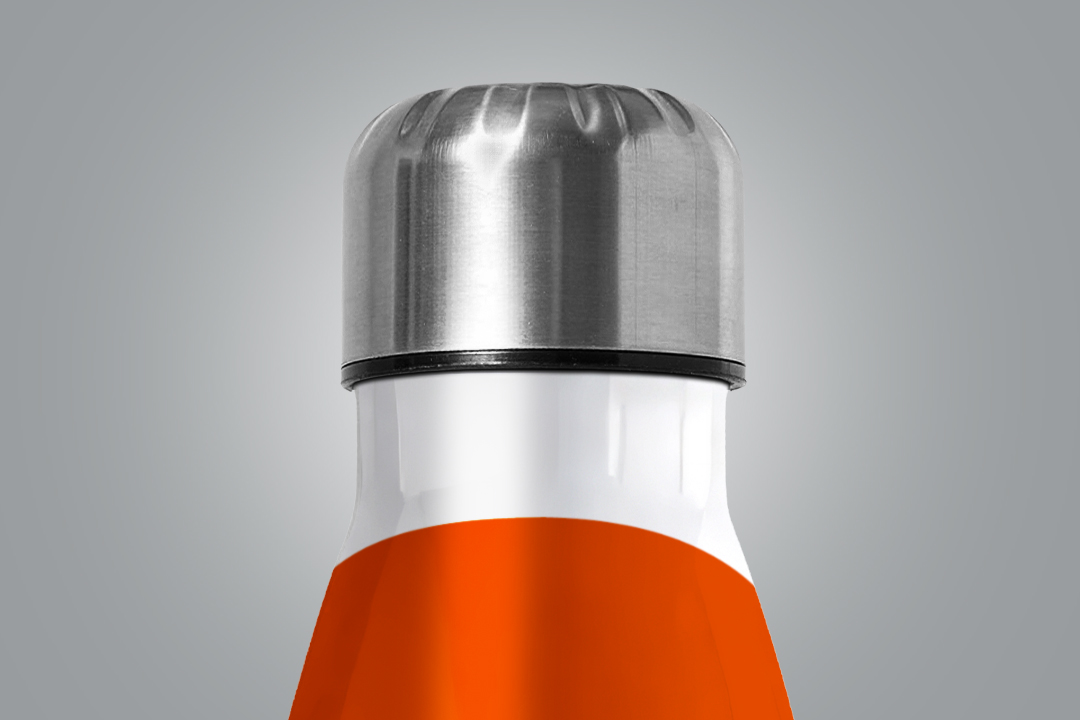 Metal Water Bottle Mockup - Insulated Bottle (3 Objects) - Image 3