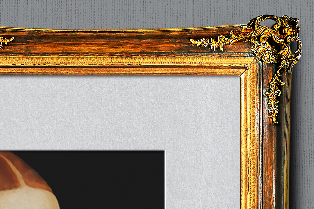 Picture Frame Mockup - Ornate Vintage Gold & Silver (2 Isolated Frames) - Image 3