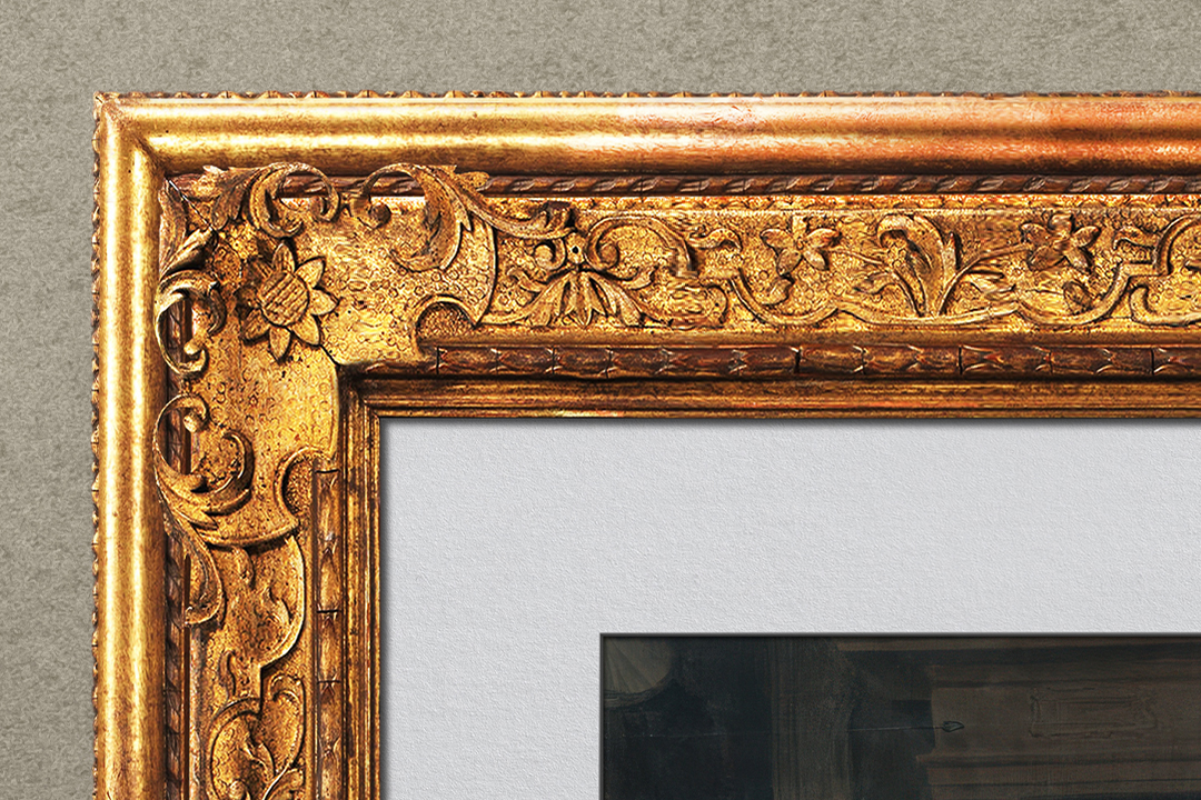 Frame Mockup - Horizontal Carved Gold & Silver (3 Objects) - Image 3